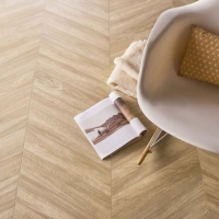 SLEEKWOOD BEIGE CHEVRON 11x54