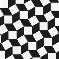 Stock Distortion A-B 30x30 colore nero bianco